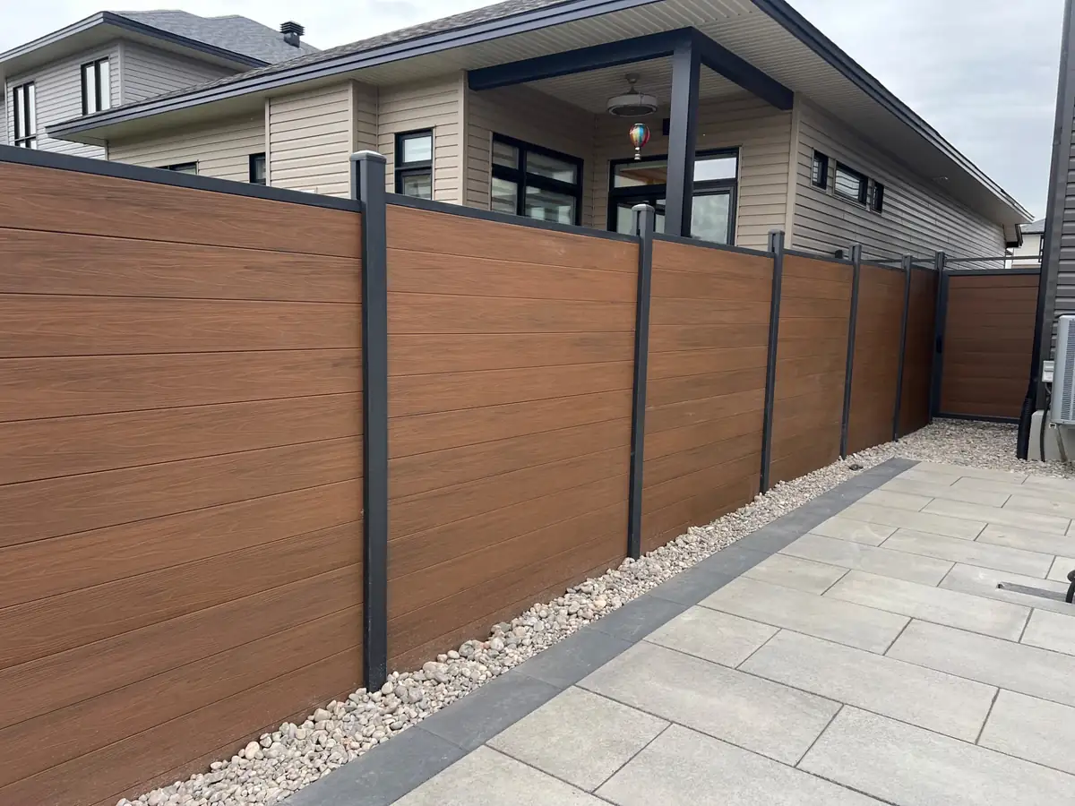 Hybrid Privacy Fence completed project 2